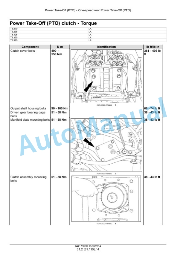 New Holland T8.270, T8.295, T8.325, T8.355, T8.385 Tractor Service Manual 84417609 3 New Holland T8.270, T8.295, T8.325, T8.355, T8.385 Tractor Service Manual 84417609 - Image 3