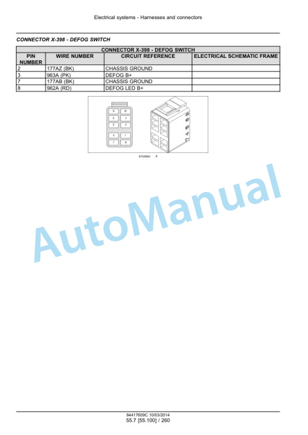 New Holland T8.270, T8.295, T8.325, T8.355, T8.385 Tractor Service Manual 84417609 5 New Holland T8.270, T8.295, T8.325, T8.355, T8.385 Tractor Service Manual 84417609 - Image 5