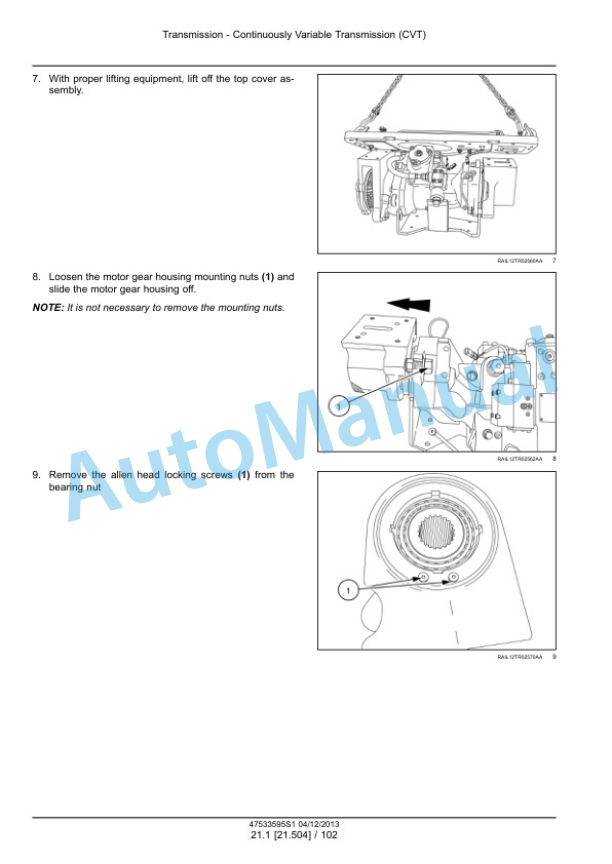 New Holland T8.275, T8.300, T8.330, T8.360, T8.390, T8.420 CVT Tractor Service Manual 47533595S1 2 New Holland T8.275, T8.300, T8.330, T8.360, T8.390, T8.420 CVT Tractor Service Manual 47533595S1-2