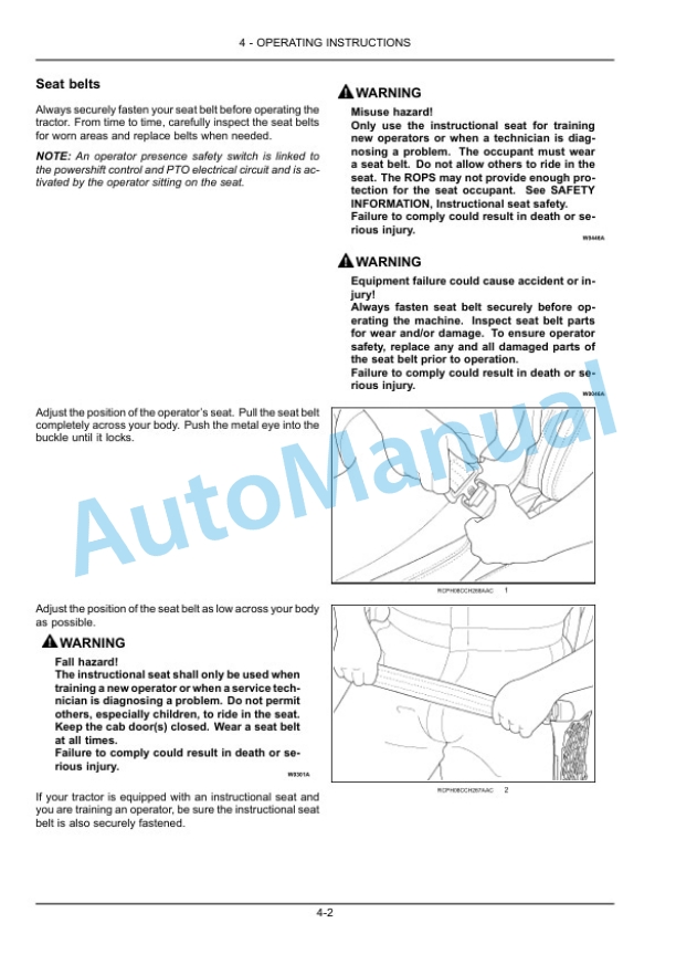 New Holland T8.275, T8.300, T8.330, T8.360, T8.390, T8.420 Tractor Operation and Maintenance Manual 47596185 2 New Holland T8.275, T8.300, T8.330, T8.360, T8.390, T8.420 Tractor Operation and Maintenance Manual 47596185 - Image 2