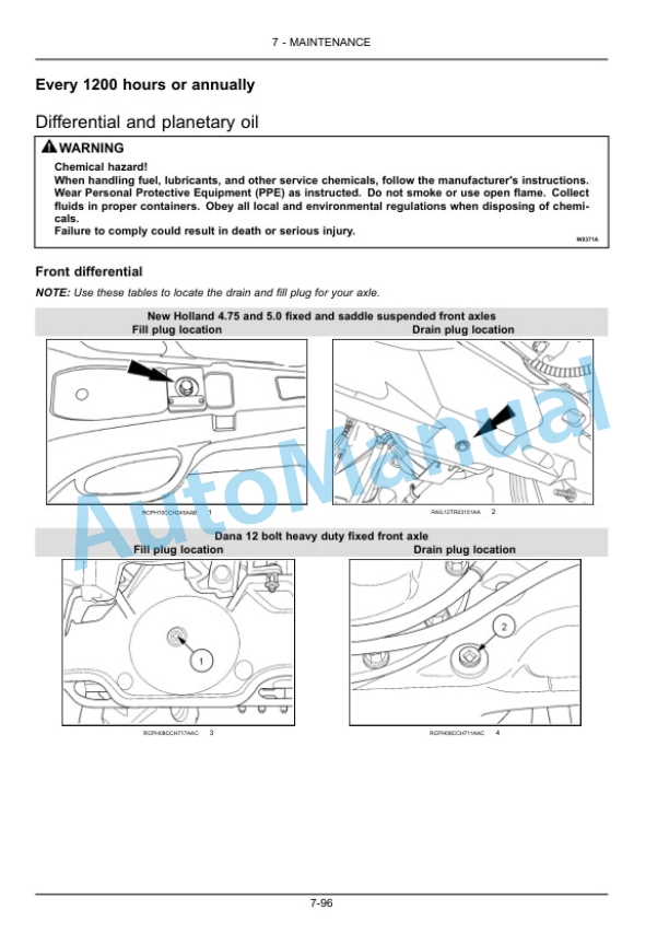 New Holland T8.275, T8.300, T8.330, T8.360, T8.390, T8.420 Tractor Operation and Maintenance Manual 84480231 5 New Holland T8.275, T8.300, T8.330, T8.360, T8.390, T8.420 Tractor Operation and Maintenance Manual 84480231 - Image 5