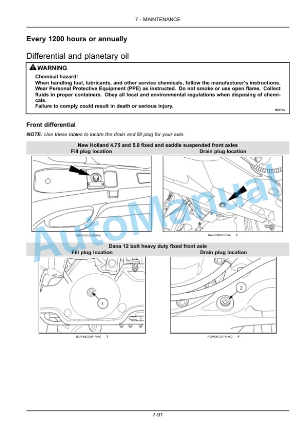 New Holland T8.275, T8.300, T8.330, T8.360, T8.390, T8.420 Tractor Operation and Maintenance Manual 84480327 5 New Holland T8.275, T8.300, T8.330, T8.360, T8.390, T8.420 Tractor Operation and Maintenance Manual 84480327 - Image 5