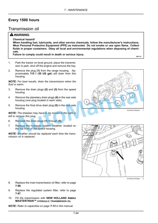 New Holland T8.275, T8.300, T8.330, T8.360, T8.390 Tractor Operation and Maintenance Manual 47378634 5 New Holland T8.275, T8.300, T8.330, T8.360, T8.390 Tractor Operation and Maintenance Manual 47378634-5