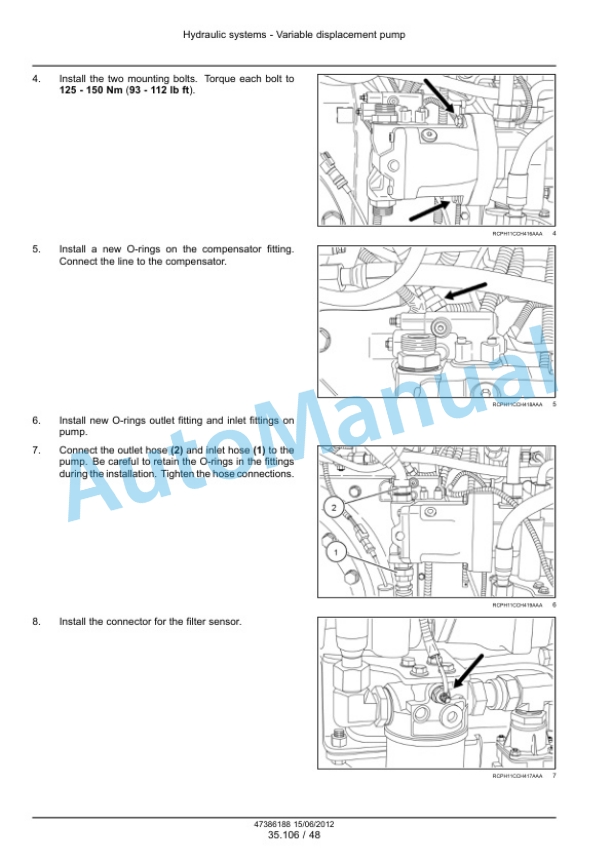 New Holland T8.275, T8.300, T8.330, T8.360, T8.390 Tractor Service Manual 47442325 3 New Holland T8.275, T8.300, T8.330, T8.360, T8.390 Tractor Service Manual 47442325 - Image 3