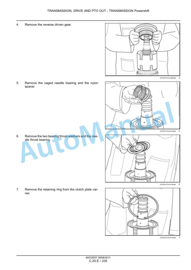 New Holland T8.275, T8.300, T8.330, T8.360, T8.390 Tractor Service Manual 84533057-4
