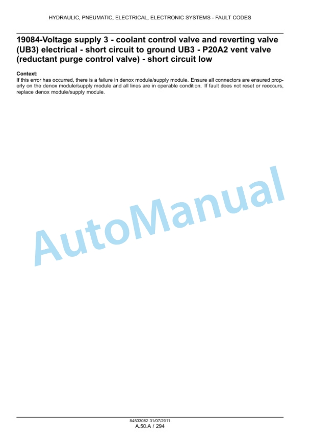 New Holland T8.275, T8.300, T8.330, T8.360, T8.390 Tractor Service Manual 84533080 4 New Holland T8.275, T8.300, T8.330, T8.360, T8.390 Tractor Service Manual 84533080-4