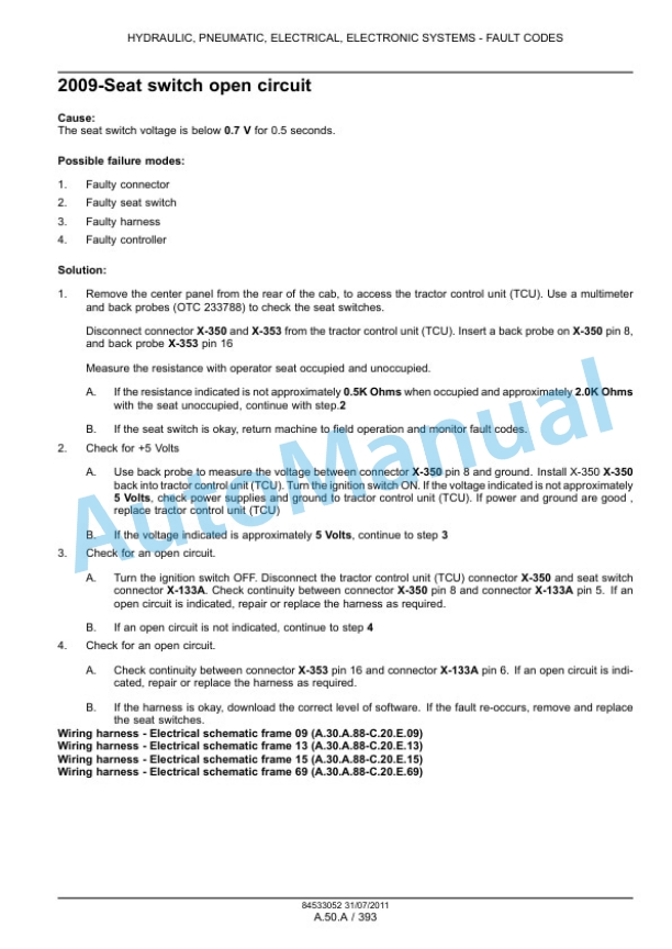 New Holland T8.275, T8.300, T8.330, T8.360, T8.390 Tractor Service Manual 84533080 5 New Holland T8.275, T8.300, T8.330, T8.360, T8.390 Tractor Service Manual 84533080-5