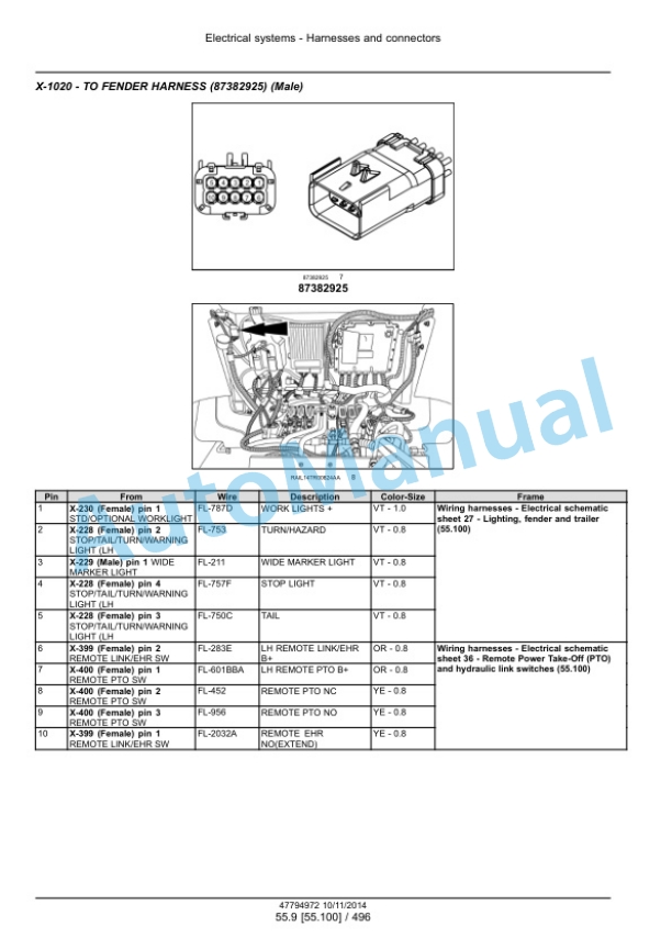 New Holland T8.320, T8.350, T8.380, T8.410 Powershift Transmission PST Tractor Service Manual 47794972 4 New Holland T8.320, T8.350, T8.380, T8.410 Powershift Transmission PST Tractor Service Manual 47794972 - Image 4