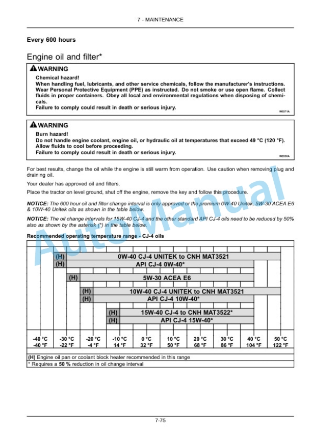 New Holland T8.320, T8.350, T8.380, T8.410, T8.435 Tractor Operation and Maintenance Manual 47824583 5 New Holland T8.320, T8.350, T8.380, T8.410, T8.435 Tractor Operation and Maintenance Manual 47824583 - Image 5