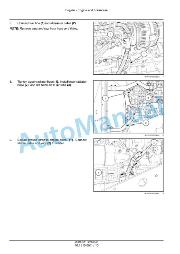 New Holland T9.390, T9.450, T9.505, T9.560, T9.615, T9.670 Tier 4 Tractor Service Manual 47512821 2 New Holland T9.390, T9.450, T9.505, T9.560, T9.615, T9.670 Tier 4 Tractor Service Manual 47512821-2