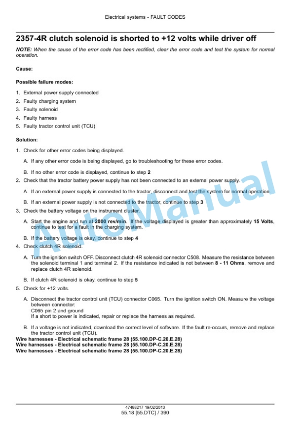 New Holland T9.390, T9.450, T9.505, T9.560, T9.615, T9.670 Tier 4 Tractor Service Manual 47512830 2 New Holland T9.390, T9.450, T9.505, T9.560, T9.615, T9.670 Tier 4 Tractor Service Manual 47512830-2