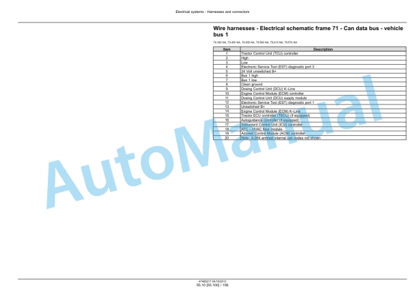New Holland T9.390, T9.450, T9.505, T9.560, T9.615, T9.670 Tier 4 Tractor Service Manual 47632304 5 New Holland T9.390, T9.450, T9.505, T9.560, T9.615, T9.670 Tier 4 Tractor Service Manual 47632304-5