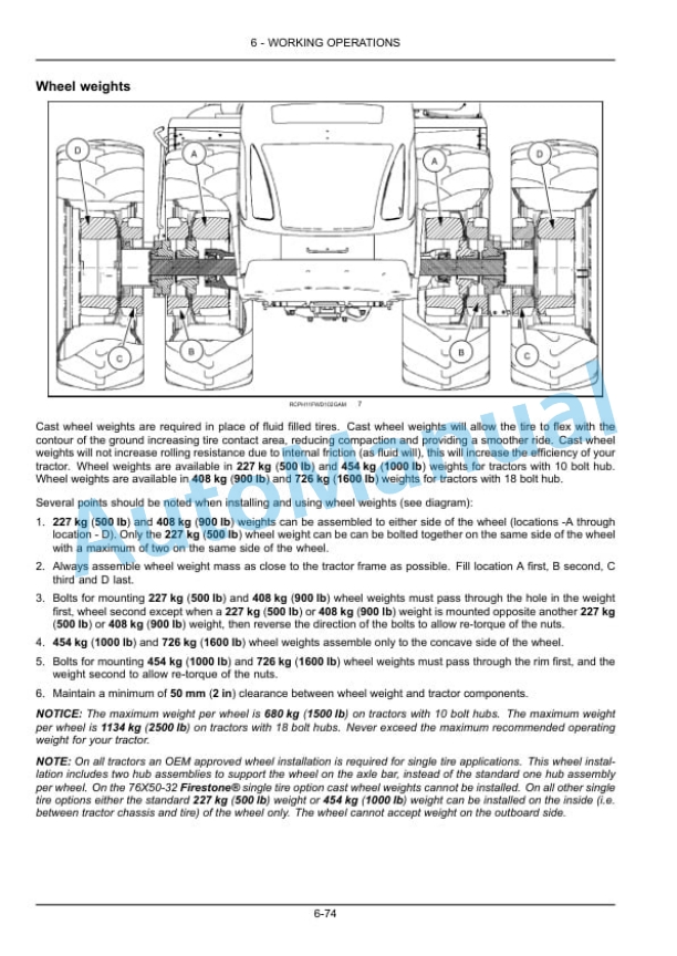 New Holland T9.435, T9.480, T9.530, T9.565, T9.600, T9.645, T9.700 Stage IV Tractor Operation and Maintenance Manual 48074290-4