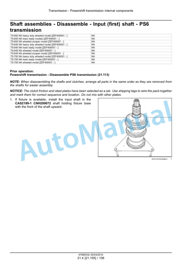 New Holland T9.435, T9.480, T9.530, T9.565, T9.600, T9.645, T9.700 Tier 4B Final Tractor Service Manual 47687980 4 New Holland T9.435, T9.480, T9.530, T9.565, T9.600, T9.645, T9.700 Tier 4B Final Tractor Service Manual 47687980-4