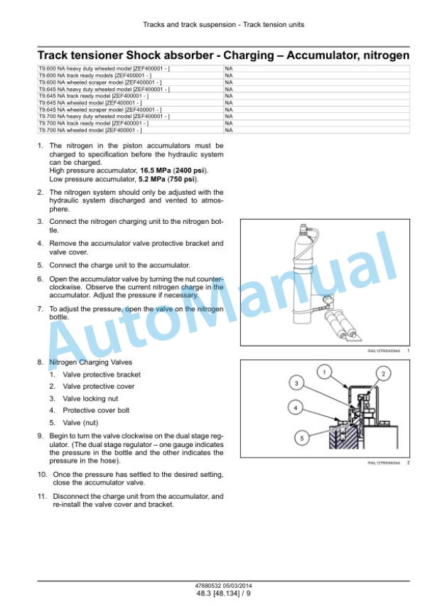 New Holland T9.435, T9.480, T9.530, T9.565, T9.600, T9.645, T9.700 Tier 4B Final Tractor Service Manual 47687984 4 New Holland T9.435, T9.480, T9.530, T9.565, T9.600, T9.645, T9.700 Tier 4B Final Tractor Service Manual 47687984 - Image 4