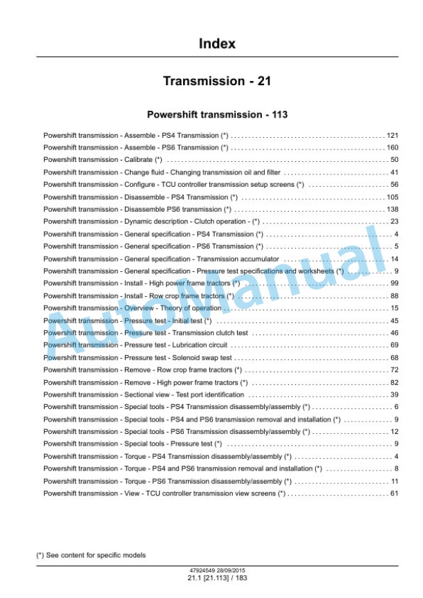 New Holland T9.435, T9.480, T9.530, T9.565, T9.600, T9.645, T9.700 Tier 4B Final Tractor Service Manual 47936389 5 New Holland T9.435, T9.480, T9.530, T9.565, T9.600, T9.645, T9.700 Tier 4B Final Tractor Service Manual 47936389-5