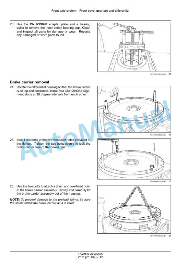 New Holland T9.435, T9.480, T9.530, T9.565, T9.600, T9.645, T9.700 Tier 4B Final Tractor Service Manual 47936391 2 New Holland T9.435, T9.480, T9.530, T9.565, T9.600, T9.645, T9.700 Tier 4B Final Tractor Service Manual 47936391-2