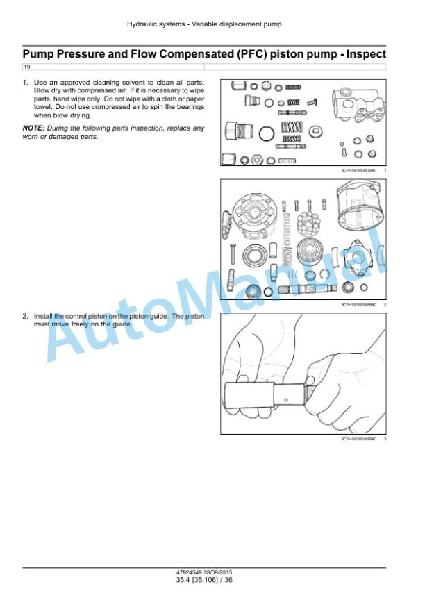 New Holland T9.435, T9.480, T9.530, T9.565, T9.600, T9.645, T9.700 Tier 4B Final Tractor Service Manual 47936394 3 New Holland T9.435, T9.480, T9.530, T9.565, T9.600, T9.645, T9.700 Tier 4B Final Tractor Service Manual 47936394 - Image 3