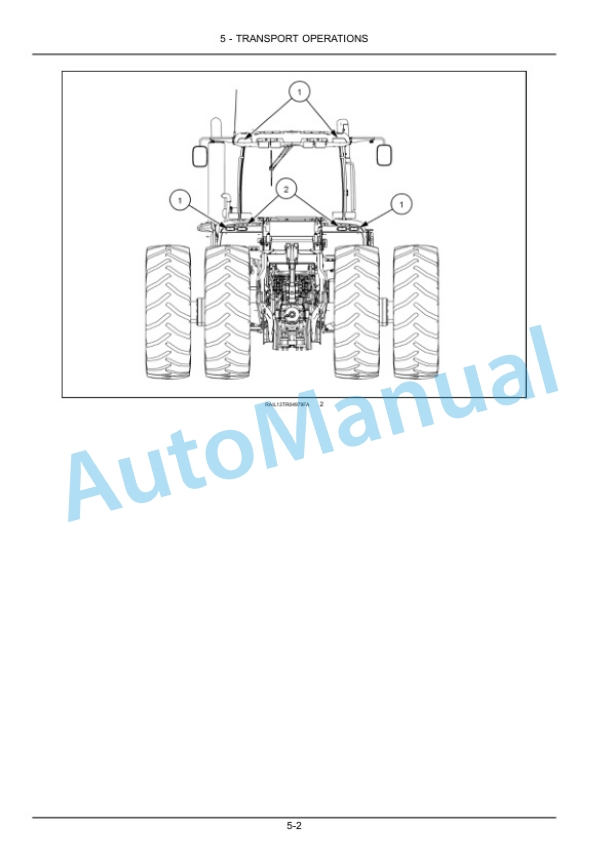 New Holland T9.450, T9.505, T9.560, T9.615, T9.670 Tier 2 Tractor Operation and Maintenance Manual 47754868-3