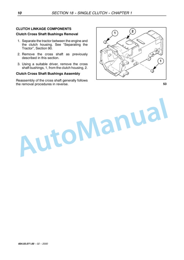 New Holland TC Series Tractor Repair Manual 6045507100 2 New Holland TC Series Tractor Repair Manual 6045507100-2
