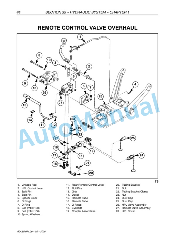 New Holland TC Series Tractor Repair Manual 6045507100 4 New Holland TC Series Tractor Repair Manual 6045507100-4