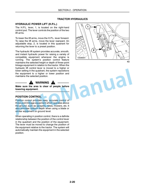 New Holland TC23DA, TC26DA Tractor Operation and Maintenance Manual 87544694 3 New Holland TC23DA, TC26DA Tractor Operation and Maintenance Manual 87544694-3