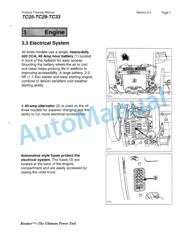 New Holland TC25, TC29, TC33 Feature and Source II Compairison Product Manual 86591816 2 New Holland TC25, TC29, TC33 Feature and Source II Compairison Product Manual 86591816-2