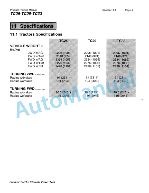 New Holland TC25, TC29, TC33 Feature and Source II Compairison Product Manual 86591816 5 New Holland TC25, TC29, TC33 Feature and Source II Compairison Product Manual 86591816-5