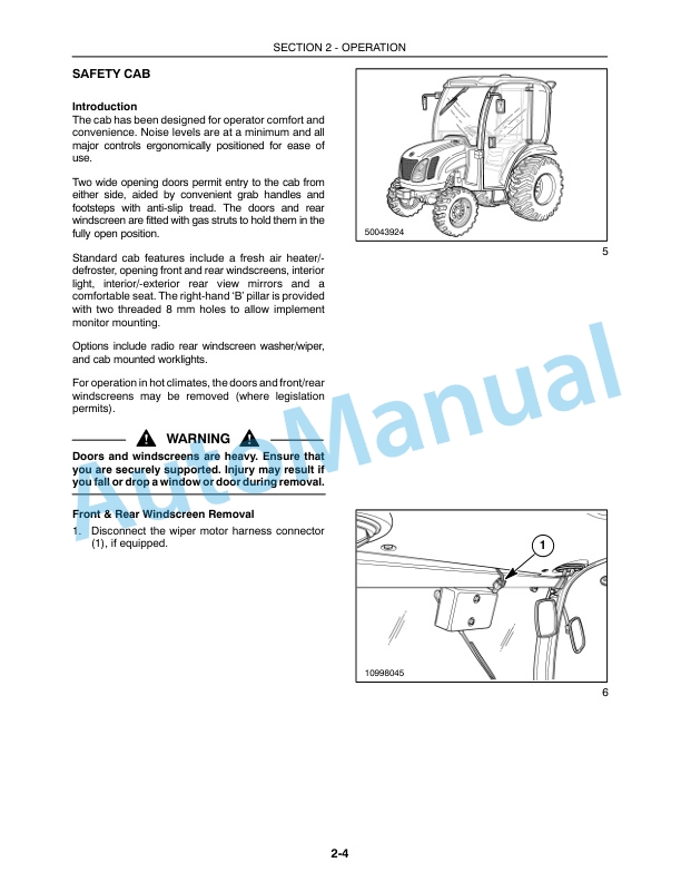 New Holland TC27DA Compact Tractor Operation and Maintenance Manual 87304222 2 New Holland TC27DA Compact Tractor Operation and Maintenance Manual 87304222-2