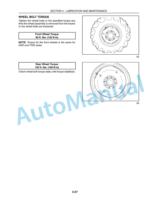 New Holland TC29D, TC33D Operation and Maintenance Manual 86978994 4 New Holland TC29D, TC33D Operation and Maintenance Manual 86978994-4
