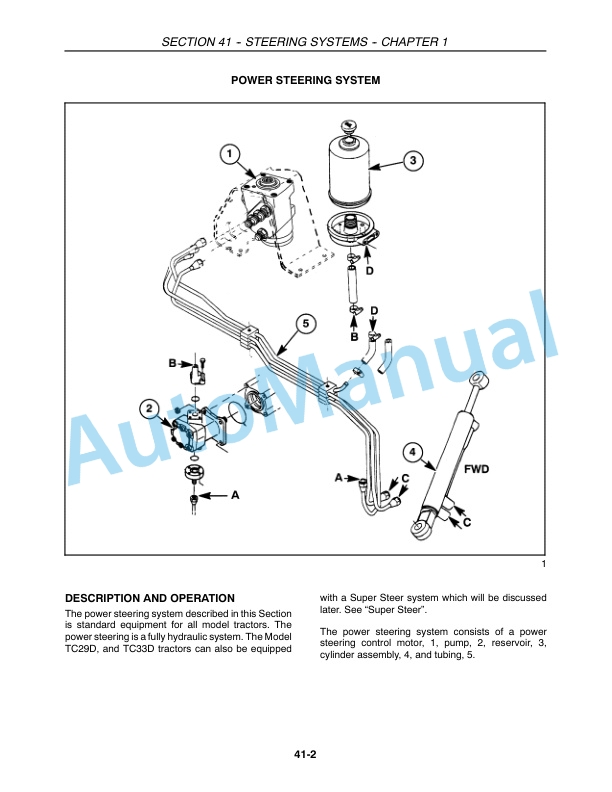New Holland TC29D, TC33D Tractor Repair Manual 87036758 5 New Holland TC29D, TC33D Tractor Repair Manual 87036758-5