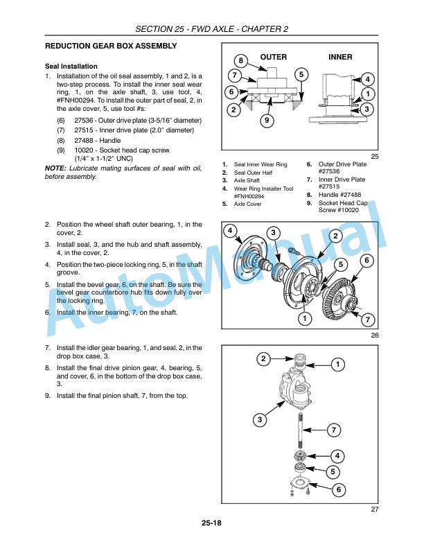 New Holland TC29D, TC33D Tractor Repair Manual 87036760 3 New Holland TC29D, TC33D Tractor Repair Manual 87036760 - Image 3