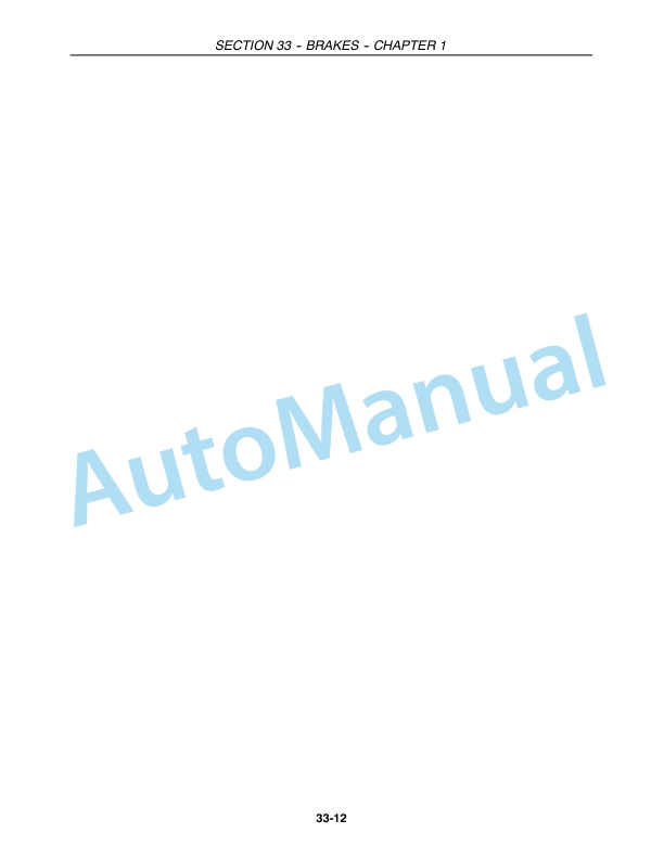New Holland TC29DA, TC33DA Tractor Repair Manual 87057410 2 New Holland TC29DA, TC33DA Tractor Repair Manual 87057410-2
