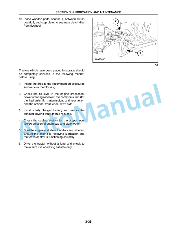 New Holland TC30 Tractor Operation and Maintenance Manual 87544702 5 New Holland TC30 Tractor Operation and Maintenance Manual 87544702-5