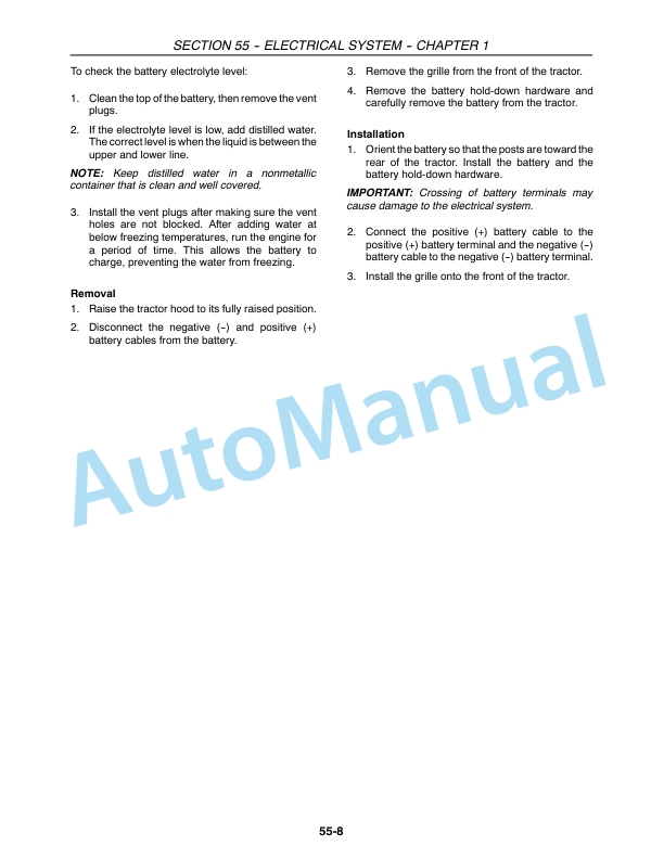 New Holland TC30 Tractor Repair Manual 87361959 4 New Holland TC30 Tractor Repair Manual 87361959 - Image 4