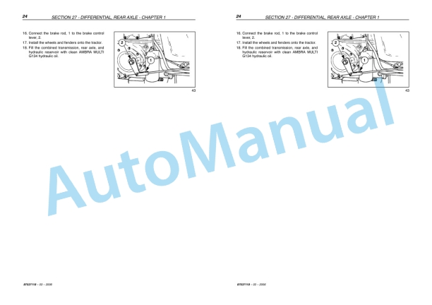 New Holland TC31DA, TC35DA Tractor Repair Manual 87537118 3 New Holland TC31DA, TC35DA Tractor Repair Manual 87537118-3