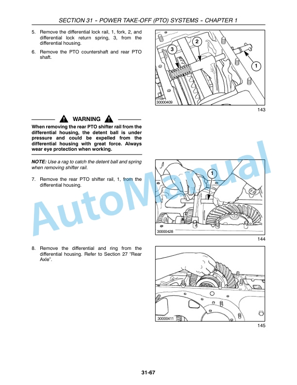New Holland TC35A, TC35DA, TC40A, TC40DA, TC45A, TC45DA Tractor Repair Manual 87054262-4