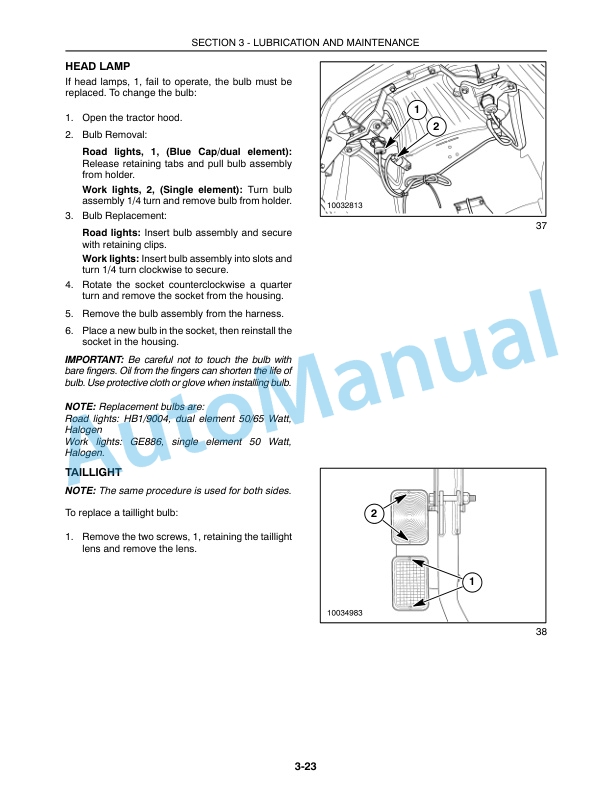 New Holland TC35A, TC40A, TC45A Tractor Operation and Maintenance Manual 87300513 4 New Holland TC35A, TC40A, TC45A Tractor Operation and Maintenance Manual 87300513-4