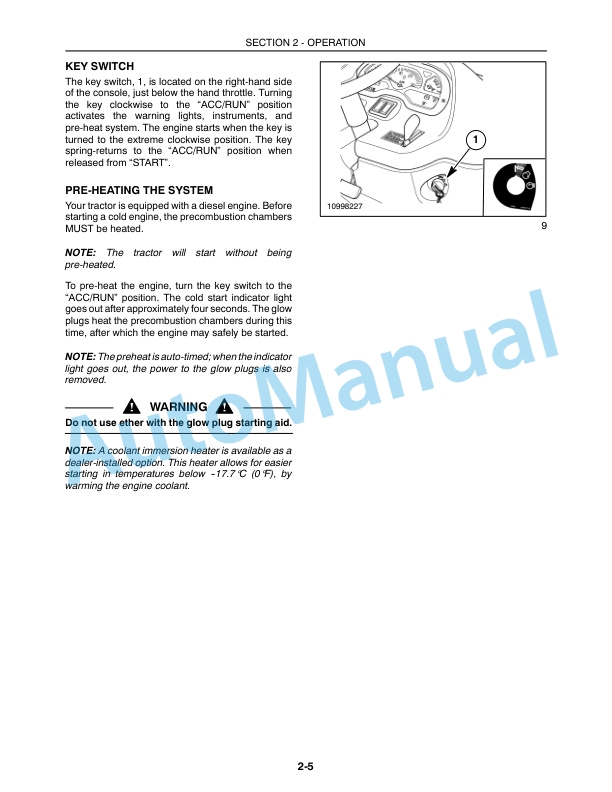 New Holland TC35DA, TC40DA, TC45DA Tractor Operation and Maintenance Manual 87300515 2 New Holland TC35DA, TC40DA, TC45DA Tractor Operation and Maintenance Manual 87300515-2