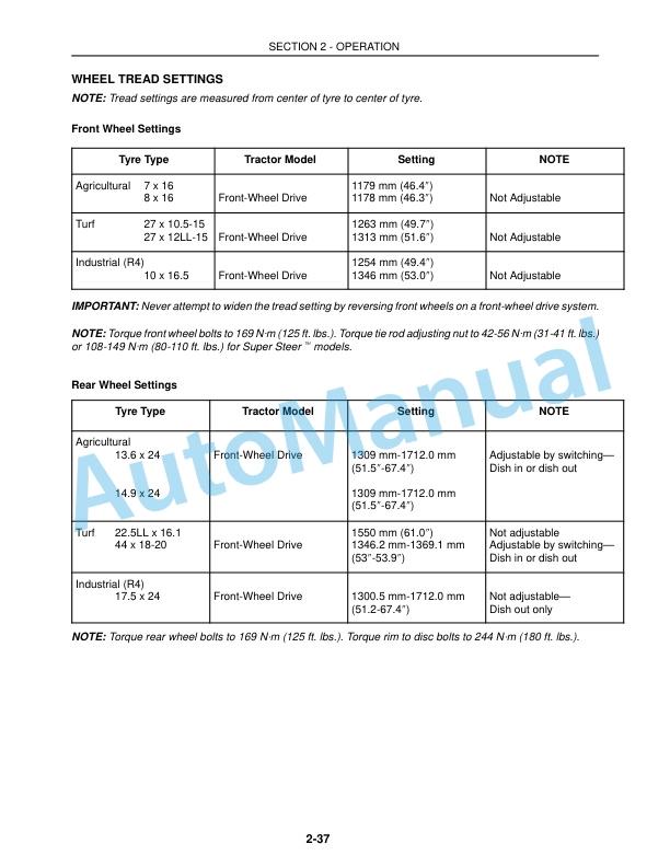 New Holland TC40D, TC50D Tractor Operation and Maintenance Manual 86627597 3 New Holland TC40D, TC50D Tractor Operation and Maintenance Manual 86627597-3
