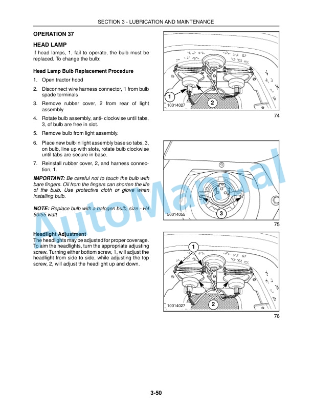 New Holland TC40D, TC50D Tractor Operation and Maintenance Manual 86627597 5 New Holland TC40D, TC50D Tractor Operation and Maintenance Manual 86627597-5