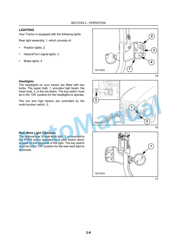 New Holland TC40DA, TC45DA Compact Tractor Operation and Maintenance Manual 6045357100 2 New Holland TC40DA, TC45DA Compact Tractor Operation and Maintenance Manual 6045357100-2