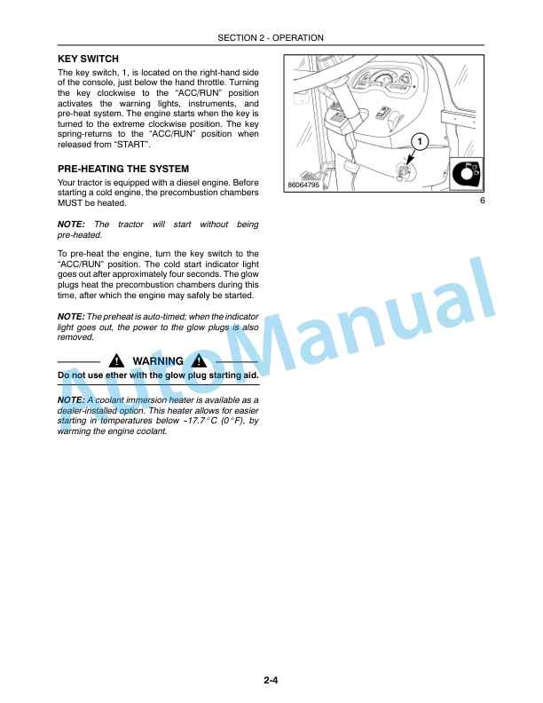New Holland TC40DA, TC50DA With Cab Tractor Operation and Maintenance Manual 87370194 2 New Holland TC40DA, TC50DA With Cab Tractor Operation and Maintenance Manual 87370194-2