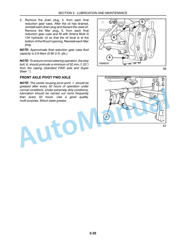 New Holland TC48DA, TC55DA Tractor Operation and Maintenance Manual 87301120 5 New Holland TC48DA, TC55DA Tractor Operation and Maintenance Manual 87301120-5