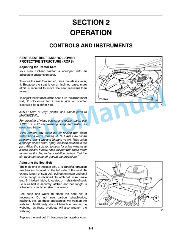 New Holland TC48DA, TC55DA Tractor Operation and Maintenance Manual 87544704 2 New Holland TC48DA, TC55DA Tractor Operation and Maintenance Manual 87544704-2