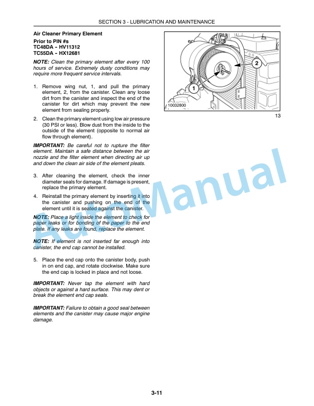 New Holland TC48DA, TC55DA Tractor Operation and Maintenance Manual 87544704 4 New Holland TC48DA, TC55DA Tractor Operation and Maintenance Manual 87544704-4