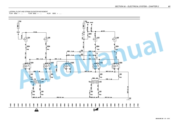 New Holland TC54, TC56, AL59 Combine Repair Manual 6046496100 5 New Holland TC54, TC56, AL59 Combine Repair Manual 6046496100 - Image 5