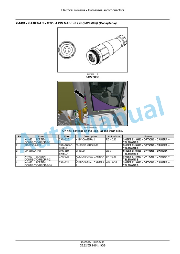 New Holland TC5.90 Hillside Combine Service Manual 90366634 3 New Holland TC5.90 Hillside Combine Service Manual 90366634 - Image 3