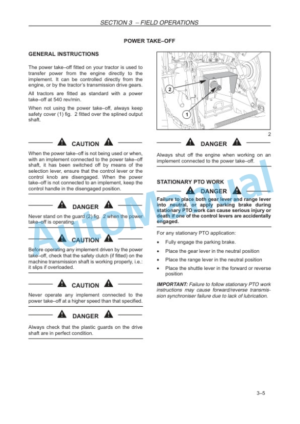 New Holland TD3.50 Tractor Operation and Maintenance Manual 47376814 3 New Holland TD3.50 Tractor Operation and Maintenance Manual 47376814-3