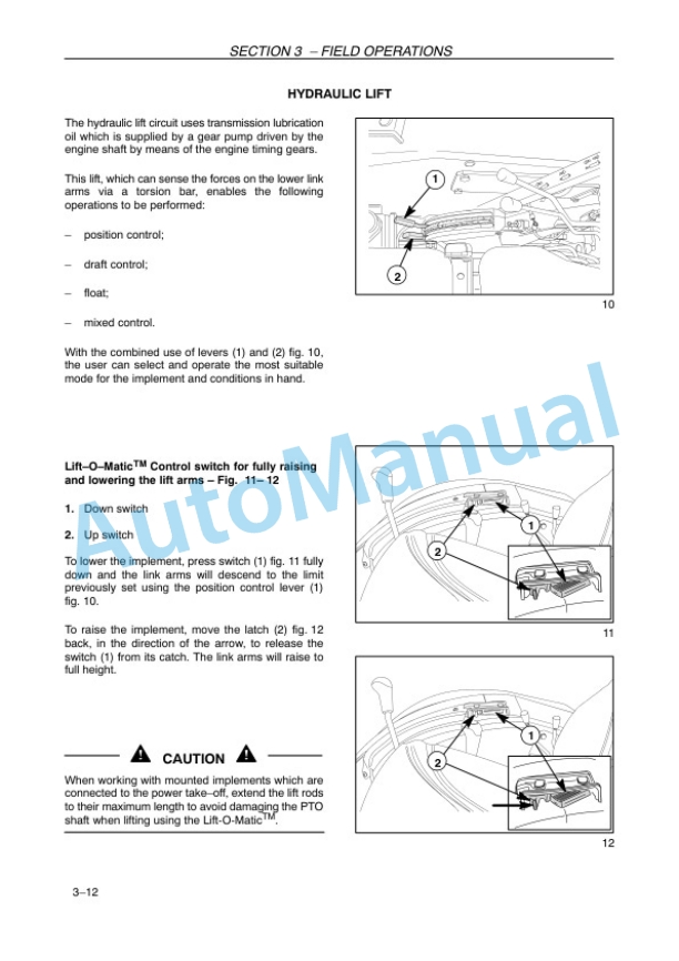New Holland TD4020F, TD4030F, TD4040F Tractor Operation and Maintenance Manual 84264927 3 New Holland TD4020F, TD4030F, TD4040F Tractor Operation and Maintenance Manual 84264927-3